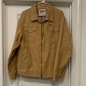 Mountain Khakis  Men's Light Brown barn jacket cotton LG flannel lined NWOT